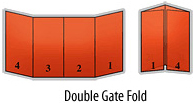 Double Gate Fold Printing Fold Option - Design Creative Media - Vancouver Printer