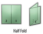 Half Fold Print Folding Option - Design Creative Media - Vancouver Printer