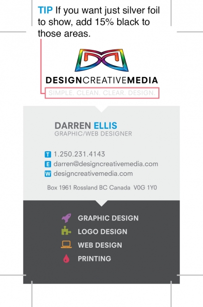 CMYK Business Card - Design Creative Media - Vancouver Printer